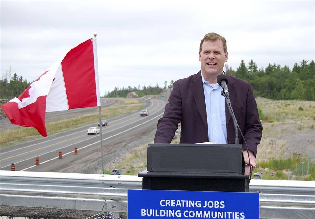 Minister of Foreign Affairs John Baird was on hand to mark the recent completion of the $68.2-million Highway 69 widening and realignment project. Photo: Transport Canada.