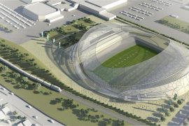 Mott MacDonald's concept design for a new 33,000-seat stadium in Regina.