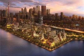 Aqualina at Bayside Rendering - Aerial View (CNW Group/Tridel)