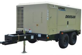 Doosan Portable Powers VP900e portable air compressor.