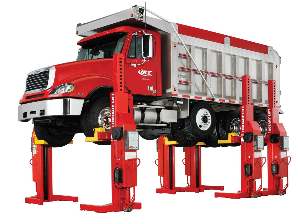 Rotary Lifts Mach series mobile columns.