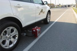 The ZDR 6020 Dynamic Retroreflectometer attaches to a vehicle, allowing the operator to gather continuous pavement marking retroreflectivity measurements while driving.
