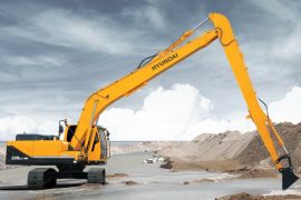 The R220LC-9A excavator by Hyundai.