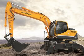 Hyundai Construction Equipment Americas' R180W-9A excavator.