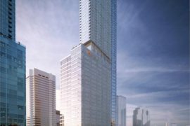 Edmonton's tallest tower will stand 62 storeys and be designed to LEED gold standards. It is expected to open in the summer of 2018.