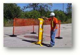 Temporary fencing by Rapid Roll Inc.