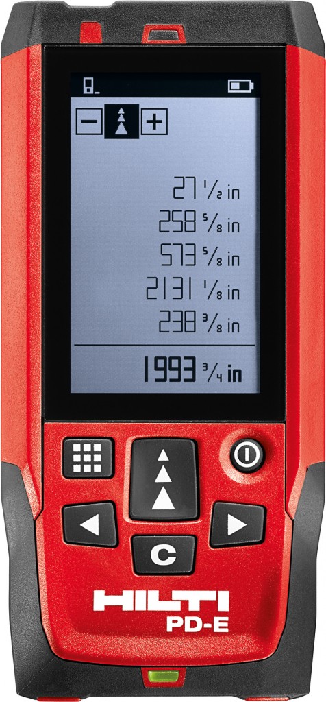 Hilti's PD-E laser range meter.