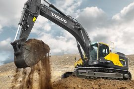 The EC480E crawler excavator by Volvo Construction Equipment.