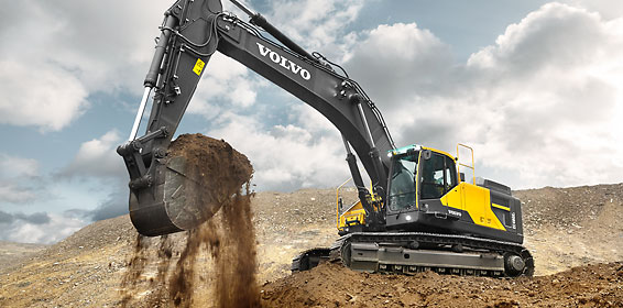 The EC480E crawler excavator by Volvo Construction Equipment.