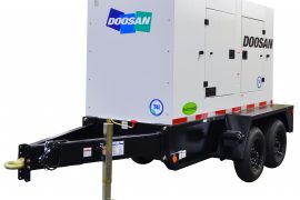 Doosan Portable Powers G125WCU mobile generator.