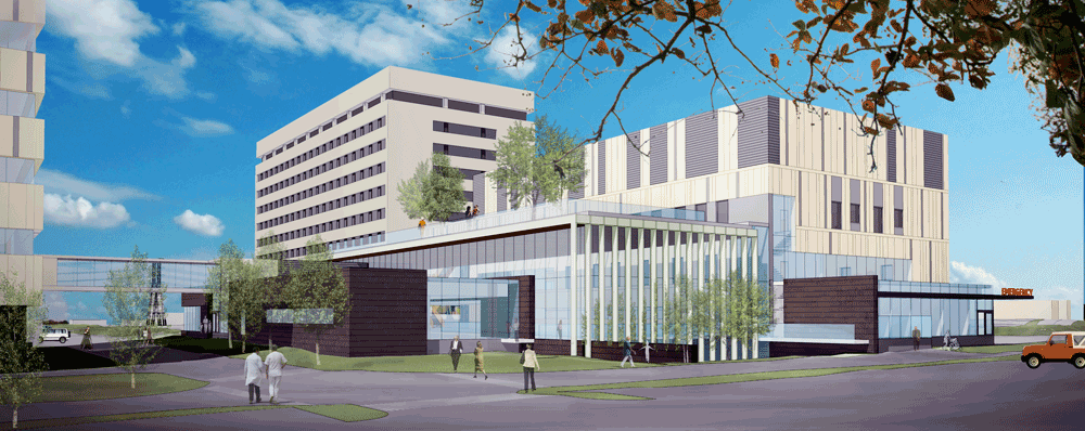 Artist's rendering of the Etobicoke General Hospital wing