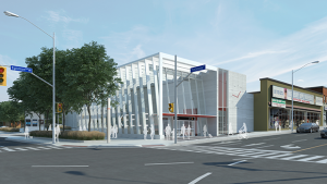 Artist's rendering of the new Keelesdale Station on the Eglinton Crosstown LRT