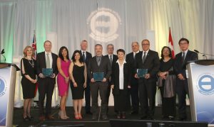 2016 Ontario Consulting Engineering Awards Willis Chipman Award Winners: CH2M Hill Canada, Hatch Mott MacDonald and AECOM (From left to right).