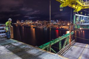 On ALM Bridge deck during replacement of M3