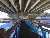 SITE.CROW. Underside of bridge + pedestrian footbringe. Photo courtesy Graham