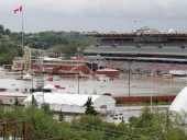 Flooded Calgary Stampede Grandstand