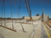 Concrete Tilt-up Construction with Crane