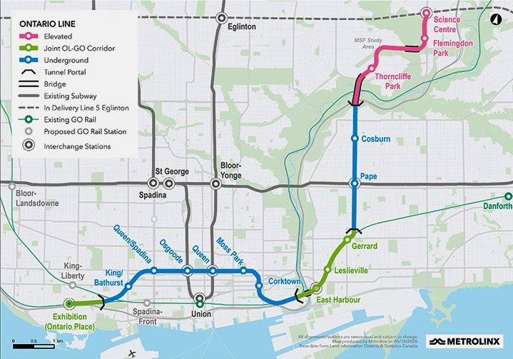 Ontario_Line_Map