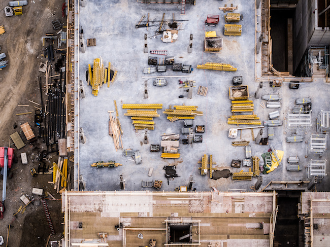 Construction Site Aerial Photo