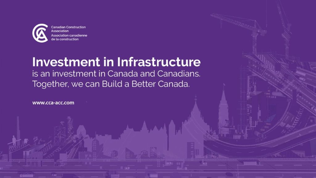 The Canadian Construction Association will be calling on the federal government to make increased investment in infrastructure a top priority during tomorrow’s annual Hill Day.