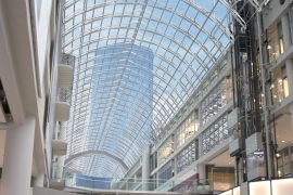 Eaton Centre's iconic glass roof.