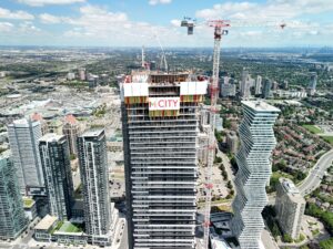 With its topping off, M City’s M3 has become Mississauga’s tallest building.